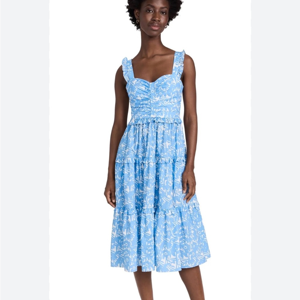 Amanda Uprichard Sweeney dress in a bluestem or azure color, size M, - Picture 2 of 6